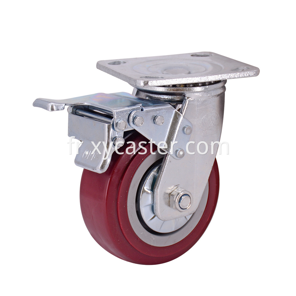 5 Inch Pvc Caster With Brake